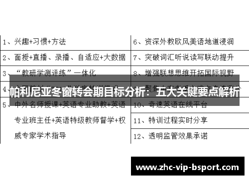 帕利尼亚冬窗转会期目标分析:五大关键要点解析 帕利尼亚冬窗转会期目标分析:五大关键要点解析